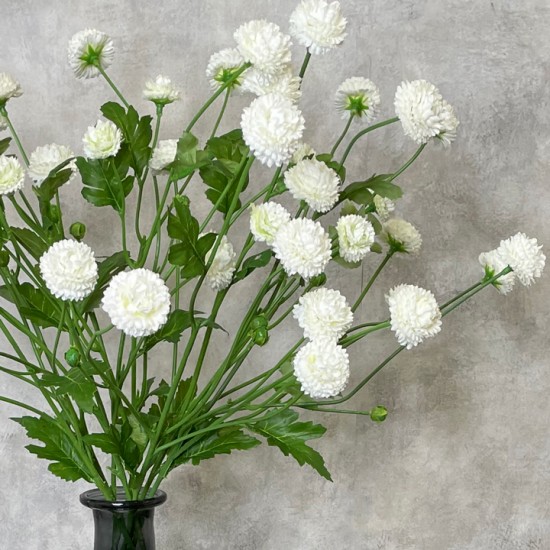 FAUX ASTERS WHITE | BUNCHES