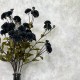 FAUX KIKU FLOWERS BLACK | BUNCHES