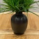 VANILLA GRASS IN CHARCOAL METAL VASE | FAUX FOLIAGE ARRANGEMENTS