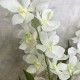 WHITE VANDA ORCHIDS PLANTS IN BLUE POT | ARTIFICIAL FLOWER ARRANGEMENTS