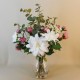 DAHLIAS AND ROSES | ARTIFICIAL FLOWER ARRANGEMENTS