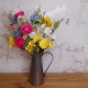 RUSTIC METAL JUG 23CM | FLOWER VASES 