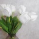 TRANQUIL TULIPS | WHITE FAUX TULIPS BOUQUET