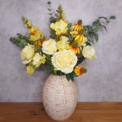 WALKING ON SUNSHINE | ROSES SNAPDRAGONS DAISIES BOUQUET