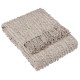 ARVO TASSELLED BLANKET THROW FEATHER 180CM | HOMEWARE 