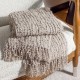 ARVO TASSELLED BLANKET THROW FEATHER 180CM | HOMEWARE 