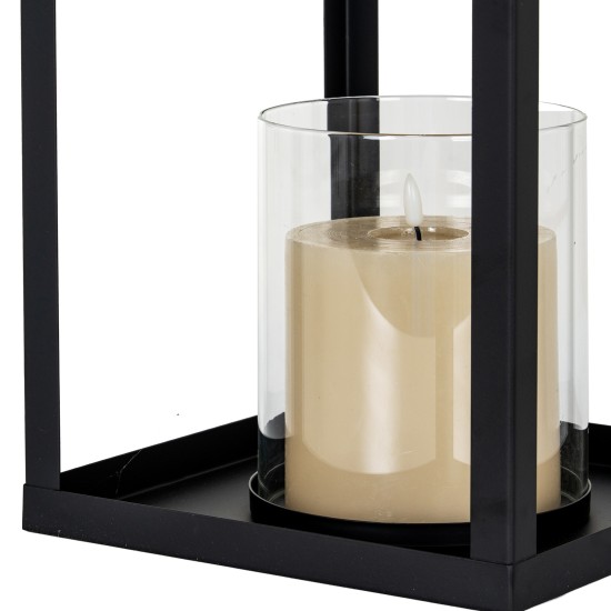 ASTRA LARGE LANTERN WITH GLASS CANDLE HOLDER 62CM | HOMEWARE