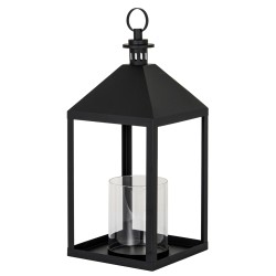 ASTRA LARGE LANTERN WITH GLASS CANDLE HOLDER 62CM | HOMEWARE