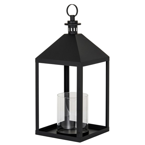 ASTRA LARGE LANTERN WITH GLASS CANDLE HOLDER 62CM | HOMEWARE