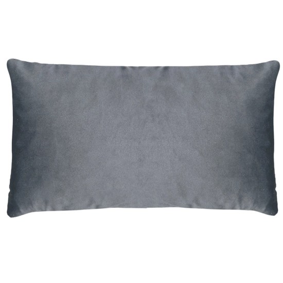 BEE RECTANGULAR VELVET CUSHIONS GREY 50CM | HOMEWARE