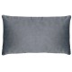 BEE RECTANGULAR VELVET CUSHIONS GREY 50CM | HOMEWARE