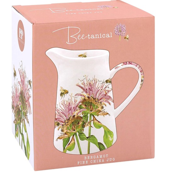 BEE-TANICAL FINE CHINA BERGAMOT JUG 500ML | FLOWER VASES 