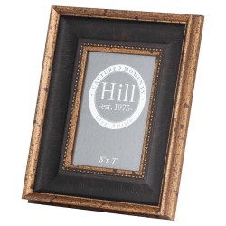 BLACK AND ANTIQUE GOLD 5X7 BEADED PHOTO FRAME | HOMEWARE