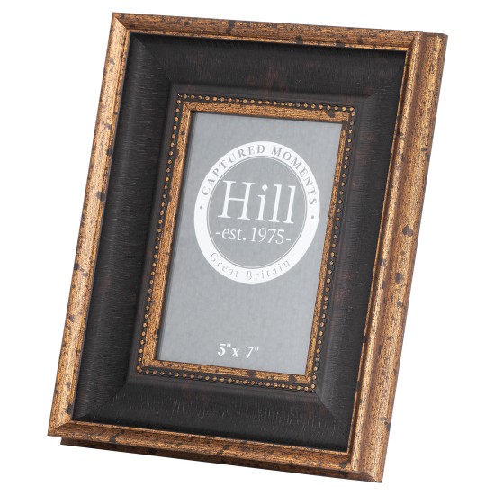 BLACK AND ANTIQUE GOLD 5X7 BEADED PHOTO FRAME | HOMEWARE