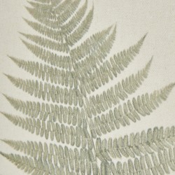 BRACKEN ART ON TORN LINEN WITH BEADED FRAME 50CM X 40CM | HOMEWARE