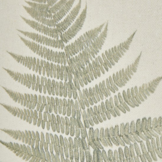 BRACKEN ART ON TORN LINEN WITH BEADED FRAME 50CM X 40CM | HOMEWARE