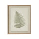 BRACKEN ART ON TORN LINEN WITH BEADED FRAME 50CM X 40CM | HOMEWARE