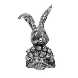 BUNNY WITH FLOWERS ORNAMENT 20CM | HOMEWARE