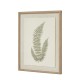 FERN ART ON TORN LINEN WITH BEADED FRAME 50CM X 40CM | HOMEWARE
