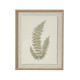 FERN ART ON TORN LINEN WITH BEADED FRAME 50CM X 40CM | HOMEWARE