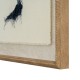 FLORA & FAUNA SPLEENWORT ART ON TORN LINEN WITH BEADED FRAME 50CM X 40CM | HOMEWARE
