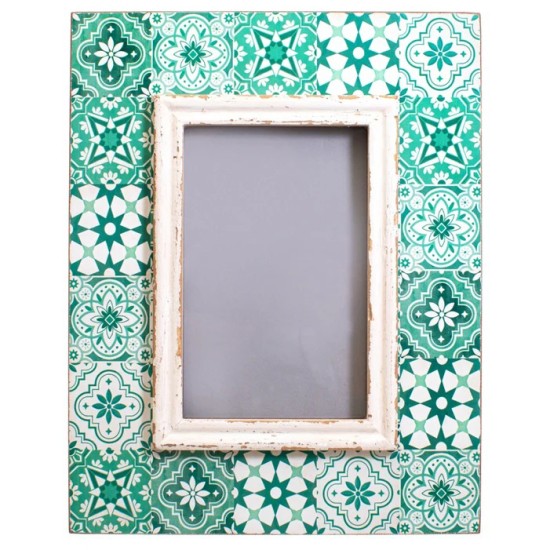 GREEN TILE 4X6 PHOTO FRAME | HOMEWARE