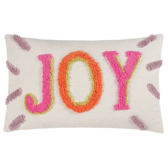 JOY TUFTED RECTANGULAR CUSHIONS PINK 50CM | HOMEWARE