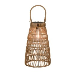 LED WICKER LANTERN 34CM | HOMEWARE