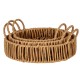 LARGE WICKER TRAY WITH LOOP HANDLE 34CM | HOMEWARE