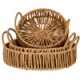 LARGE WICKER TRAY WITH LOOP HANDLE 34CM | HOMEWARE