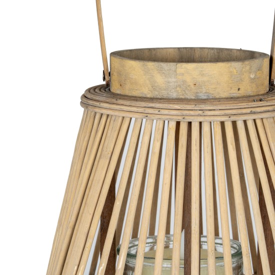 LARGE PEARDROP WICKER LANTERN 55CM | HOMEWARE