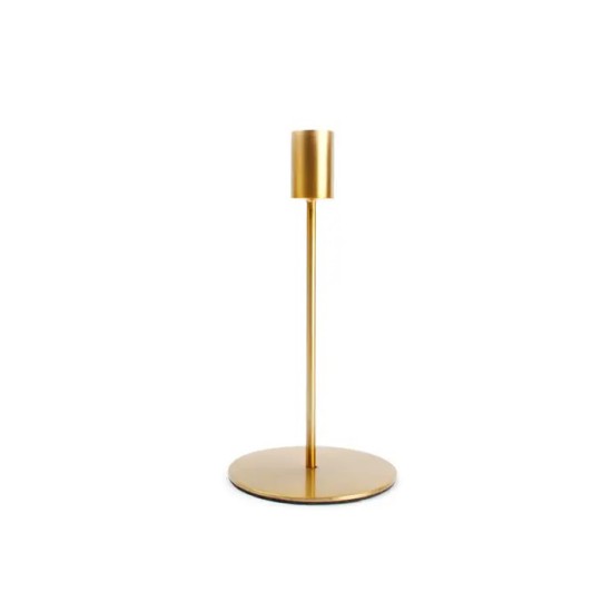 METAL CANDLE HOLDER GOLD 20CM | HOMEWARE