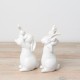 BUNNY ORNAMENT MUMMY AND BABY KISSING  16.5CM | HOMEWARE