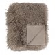 ROWAN FAUX FUR THROW BLANKETS MOCHA 175CM  | HOMEWARE