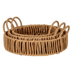 SMALL WICKER TRAY WITH LOOP HANDLE 25CM | HOMEWARE