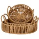 SMALL WICKER TRAY WITH LOOP HANDLE 25CM | HOMEWARE