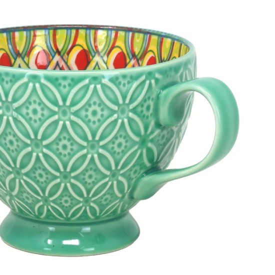 TUSCANY COFFEE MUG GREEN 350ML | HOMEWARE