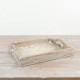 WHITE WASH WOODEN TRAY 35CM | HOMEWARE