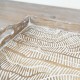 WHITE WASH WOODEN TRAY 35CM | HOMEWARE