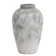 TALL AGED STONE VASE 45CM | FLOWER VASES