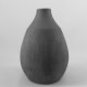 ALPINE TERRACOTTA VASE CHARCOAL 28CM | FLOWER VASES 