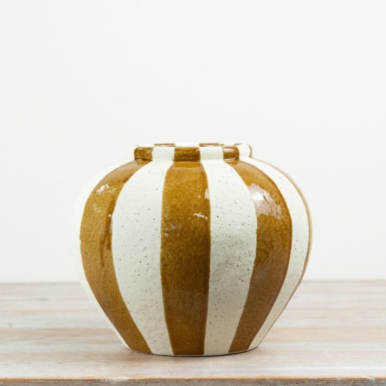 BETTY VASE MUSTARD 24.5CM | FLOWER VASES 