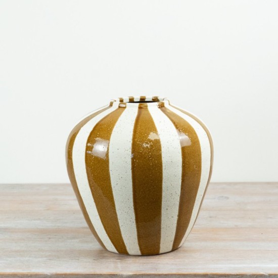 BETTY VASE MUSTARD 27CM | FLOWER VASES 