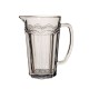 CLARISSE GLASS JUG GREY 20CM | FLOWER VASES 