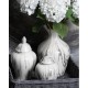 MARBLE LARGE GINGER JAR 32CM | FLOWER VASES