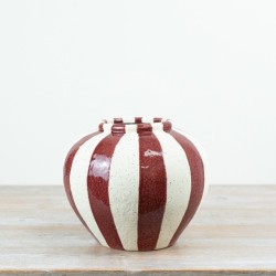 MARGOT VASE RED 24.5CM | FLOWER VASES 