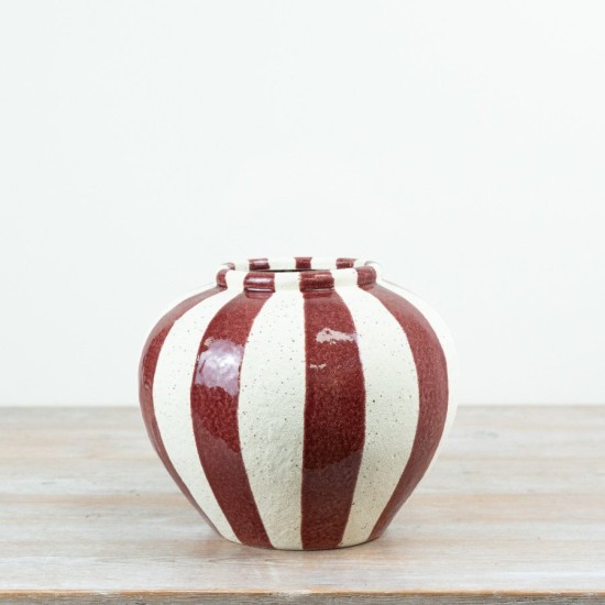 MARGOT VASE RED 24.5CM | FLOWER VASES 