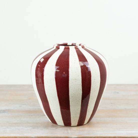 MARGOT VASE RED 27CM | FLOWER VASES 
