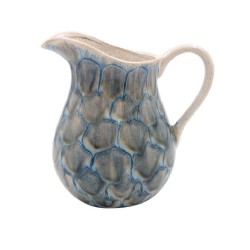 REACTIVE GLAZE FLOWER JUG BLUE 22CM | FLOWER VASES 