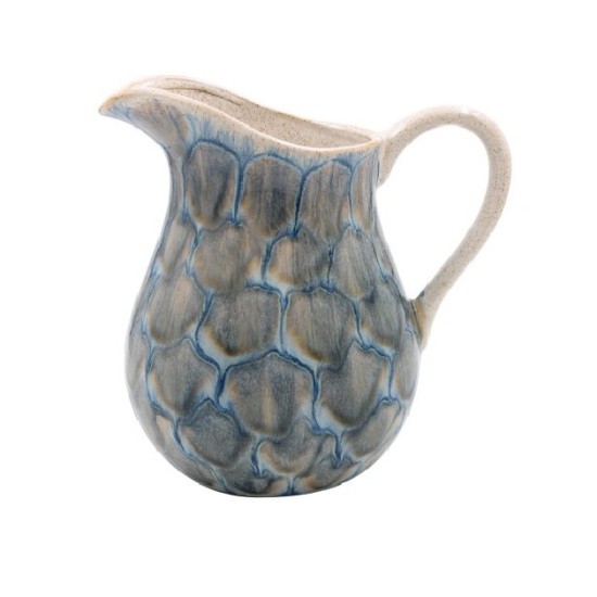 REACTIVE GLAZE FLOWER JUG BLUE 22CM | FLOWER VASES 